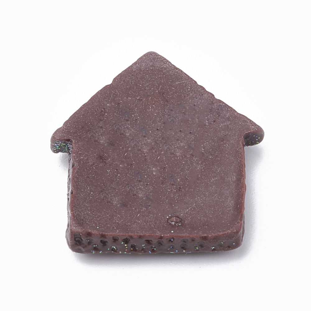 Plastové vianočné ozdoby Medovník Domček 25.5x24x4.5mm, 10 ks