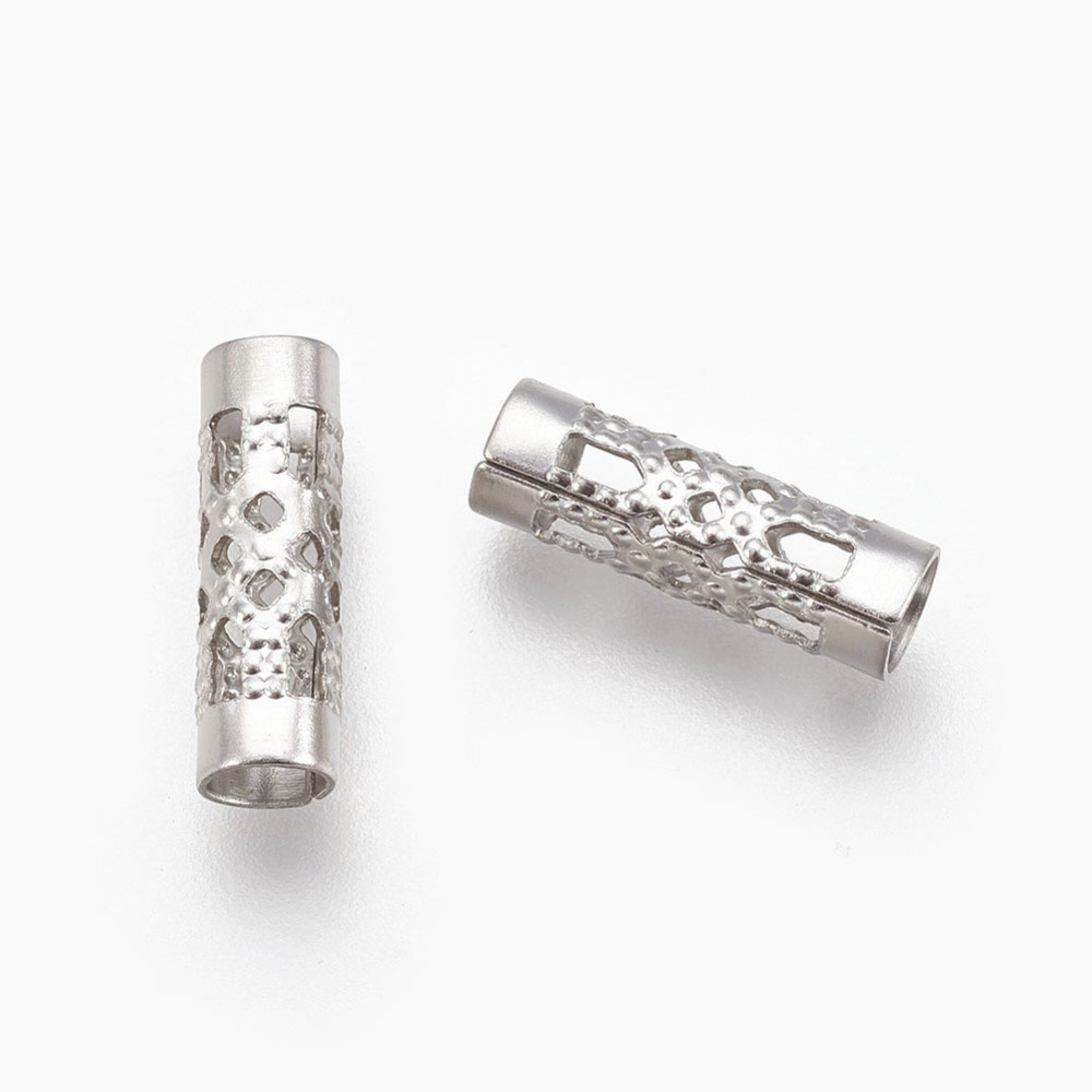 Korálky z 304 nerezovej ocele 12x4mm, 10 ks