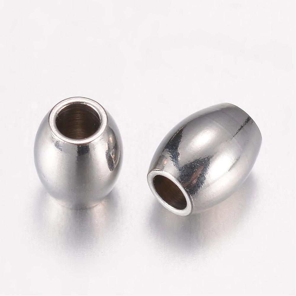 Korálky z 304 nerezovej ocele 5x4mm, 10 ks