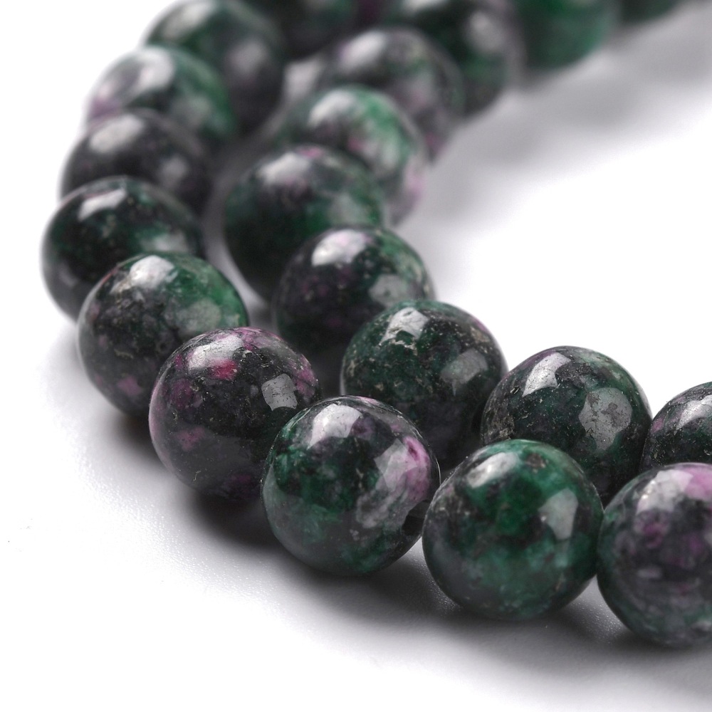 Jadeit (farbený) korálky 6mm, 67 ks