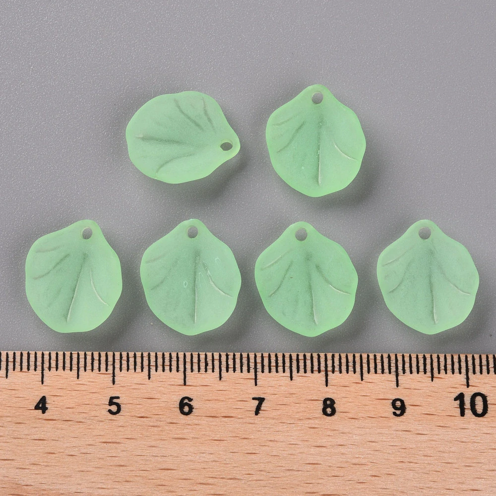 Korálky listy 16x14.5x3mm, 10g