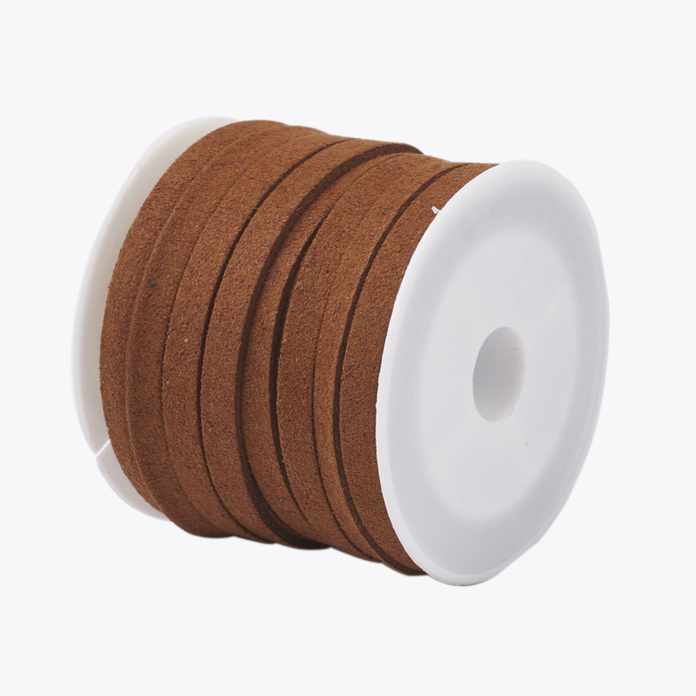 Semišová šnúra imitácia 5mm, 5m / rolka