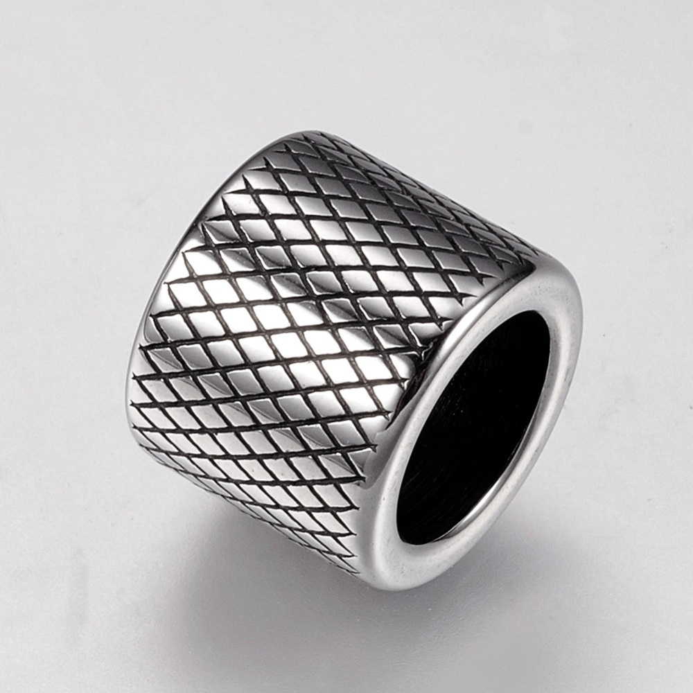 Kovová korálka z chirurgickej ocele 12x10mm, 1 ks
