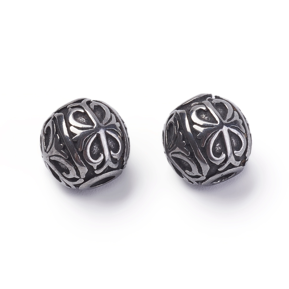 Kovová ozdobná korálka z chirurgickej ocele 11.5x10.5mm, 1 ks