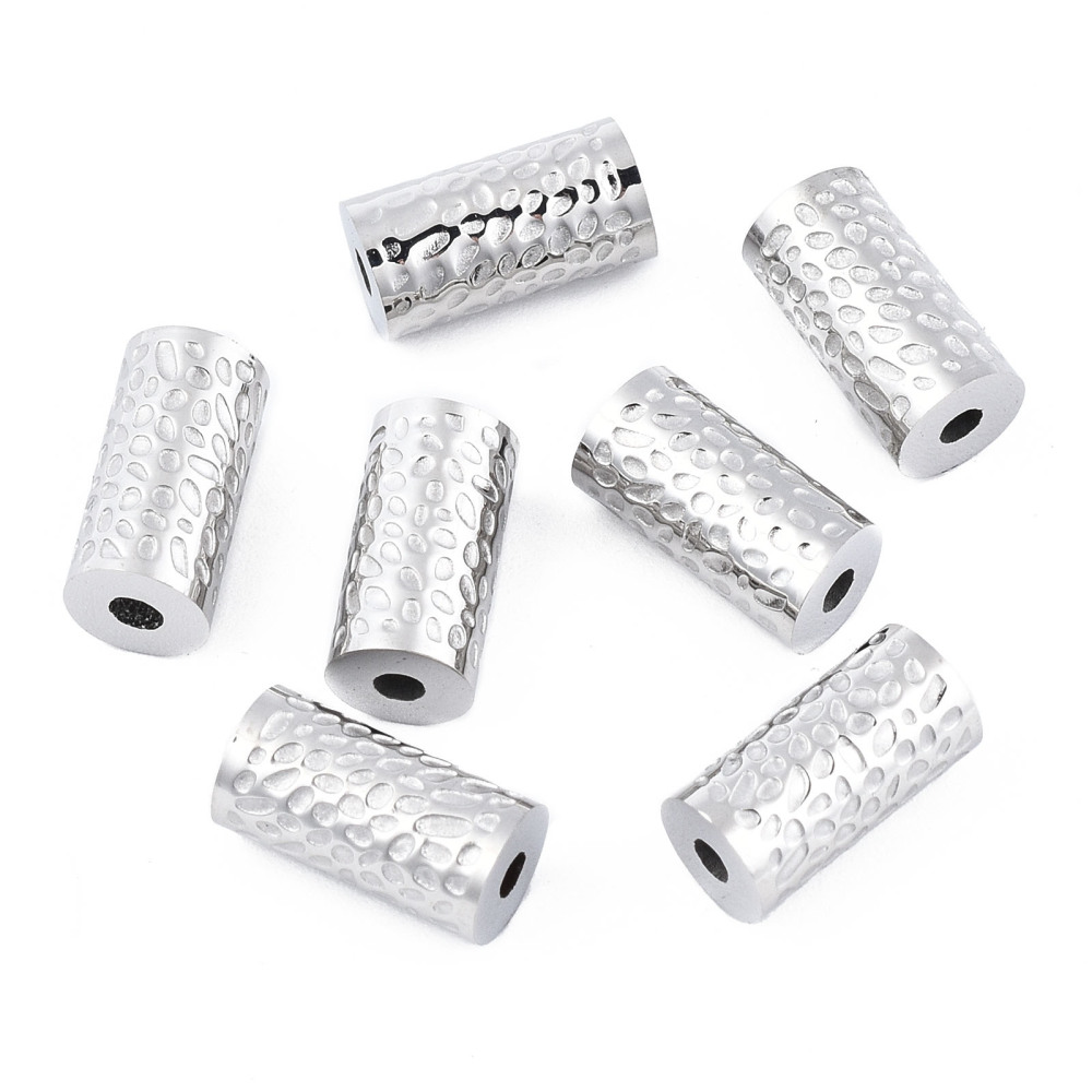 Kovová ozdobná korálka z chirurgickej ocele 12x6mm, 1 ks
