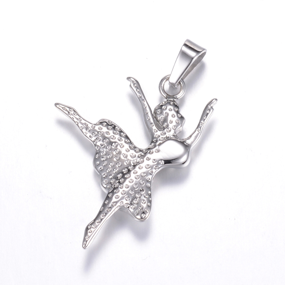 Kovový prívesok Baletka z chirurgickej ocele 34x24x4mm, 1 ks
