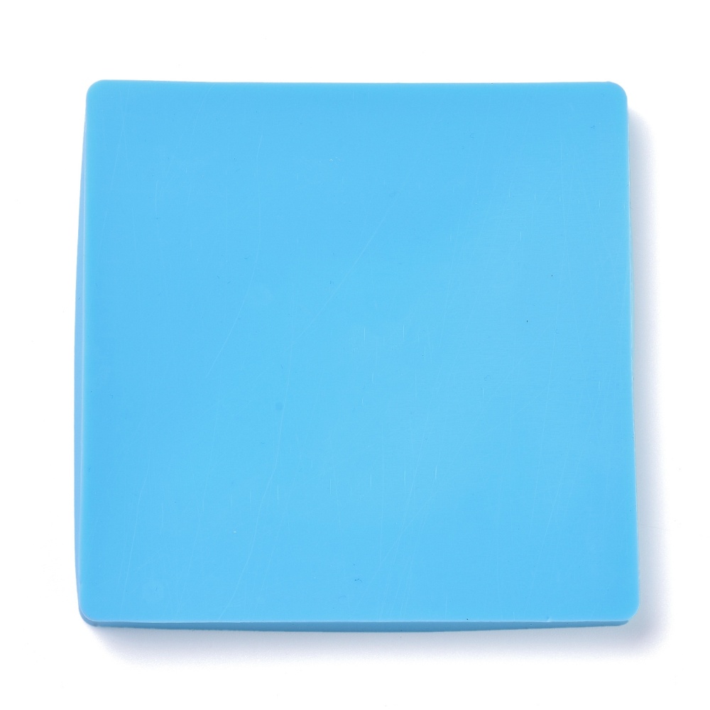 Silikónová forma Štvorec s mačkou 85x85x7mm, 1 ks