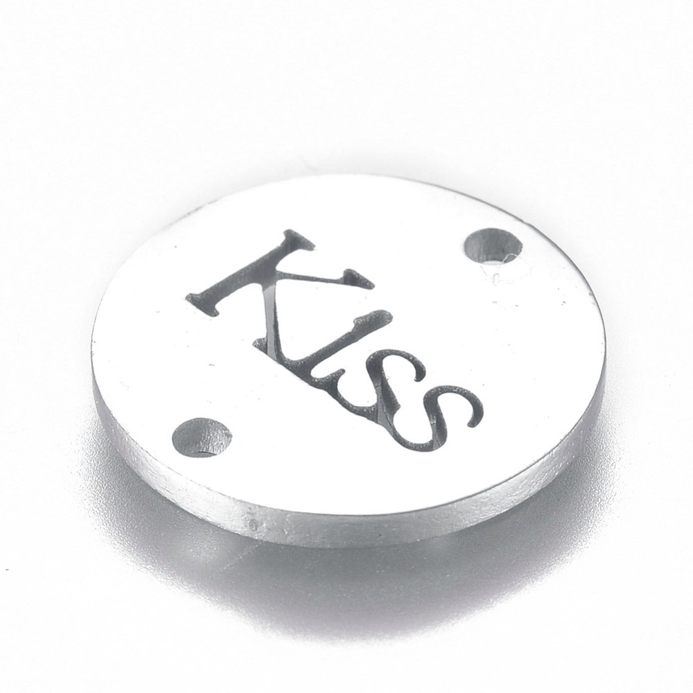 Konektor Kiss z nehrdzavejúcej ocele 12x1mm, 1 ks