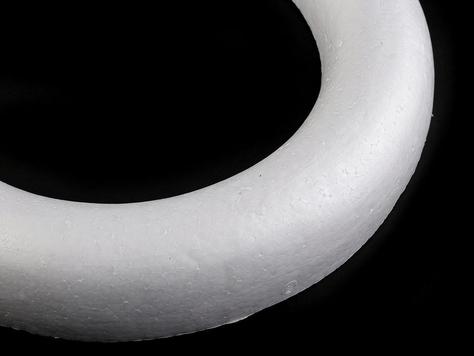 Polystyrénový veniec zrezaný 35 cm, 1 ks