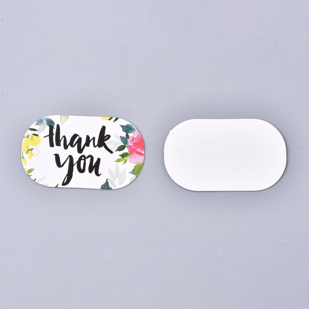 Štítky / Menovky Thank you 5x3x0.05cm, 50ks/balenie