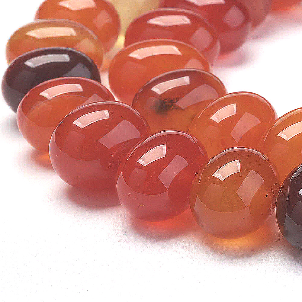 Achát (farbený) korálky 16x12mm, 32 ks