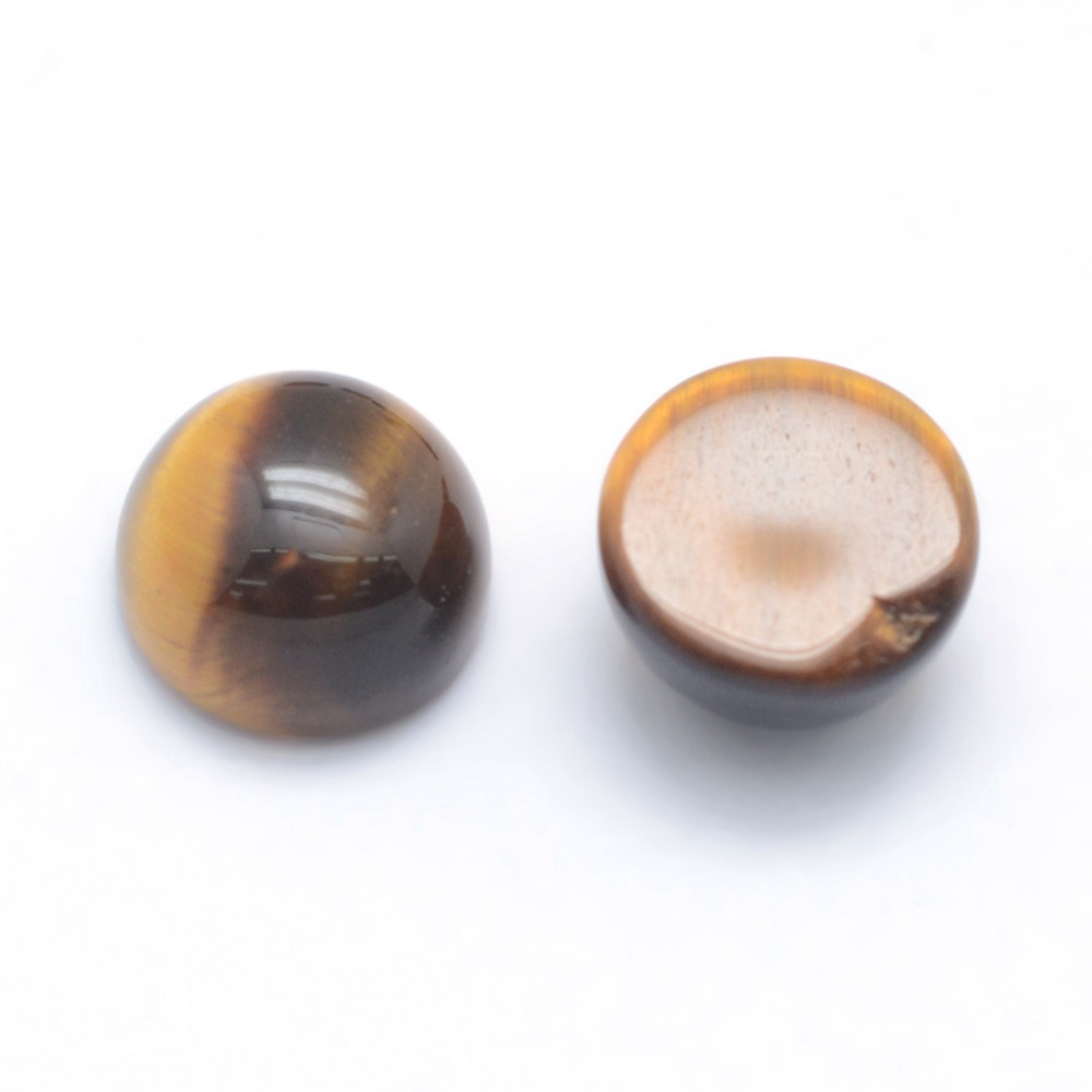 Tigrie oko kabošon 10x5mm, 5 ks