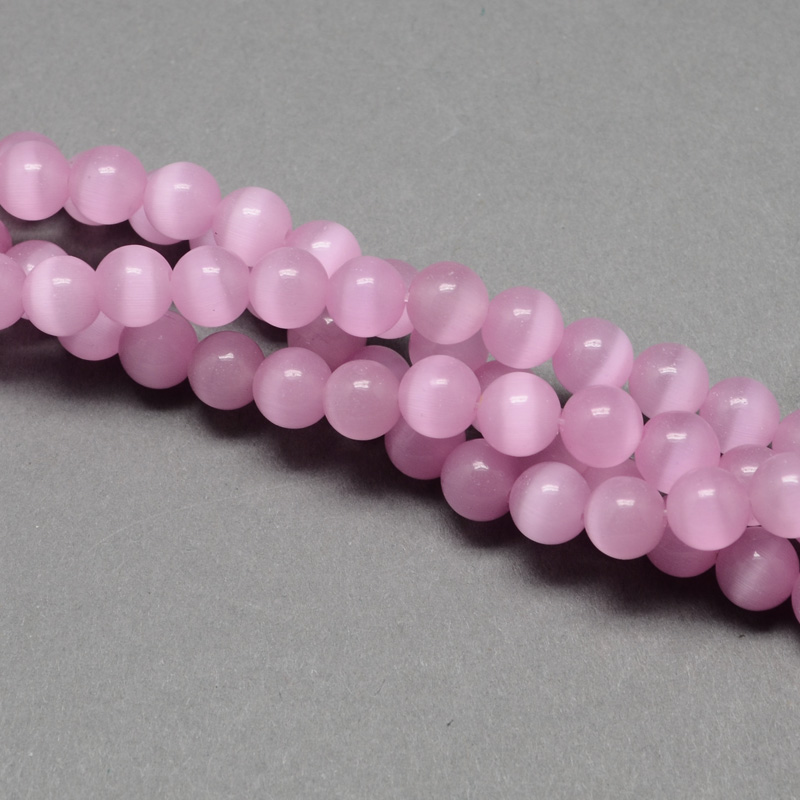 Sklenené korálky Mačacie oči 12mm, 33 ks