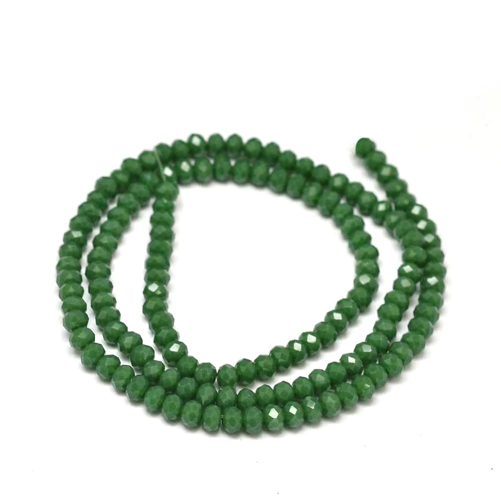 Sklenené brúsené korálky 3x2mm, 150 ks