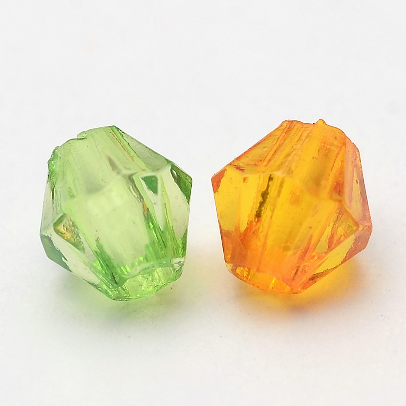 Priehľadné plastové korálky 4mm, 50 g
