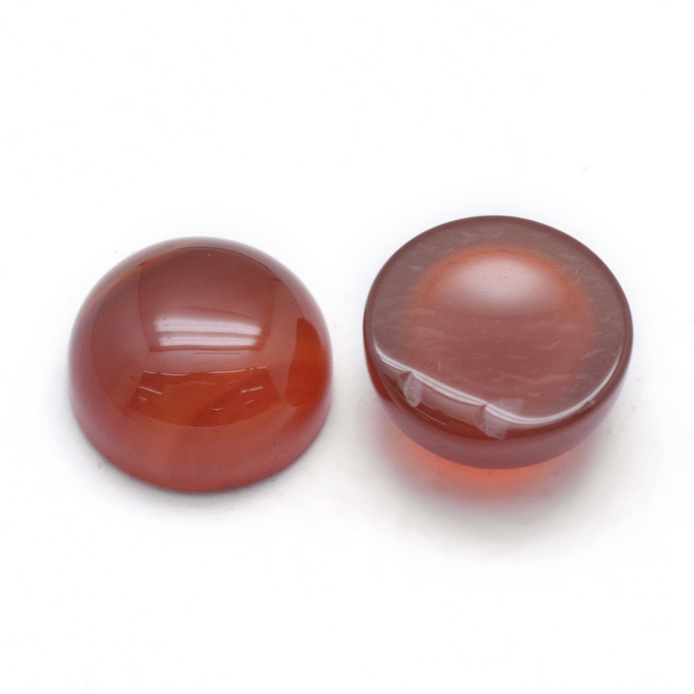 Karneol kabošon 10x5mm, 5 ks