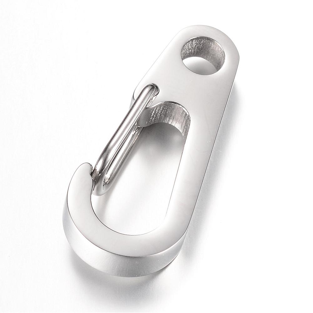 Karabína na kľúče z nehrdzavejúcej ocele 45x21x4mm, 1 ks