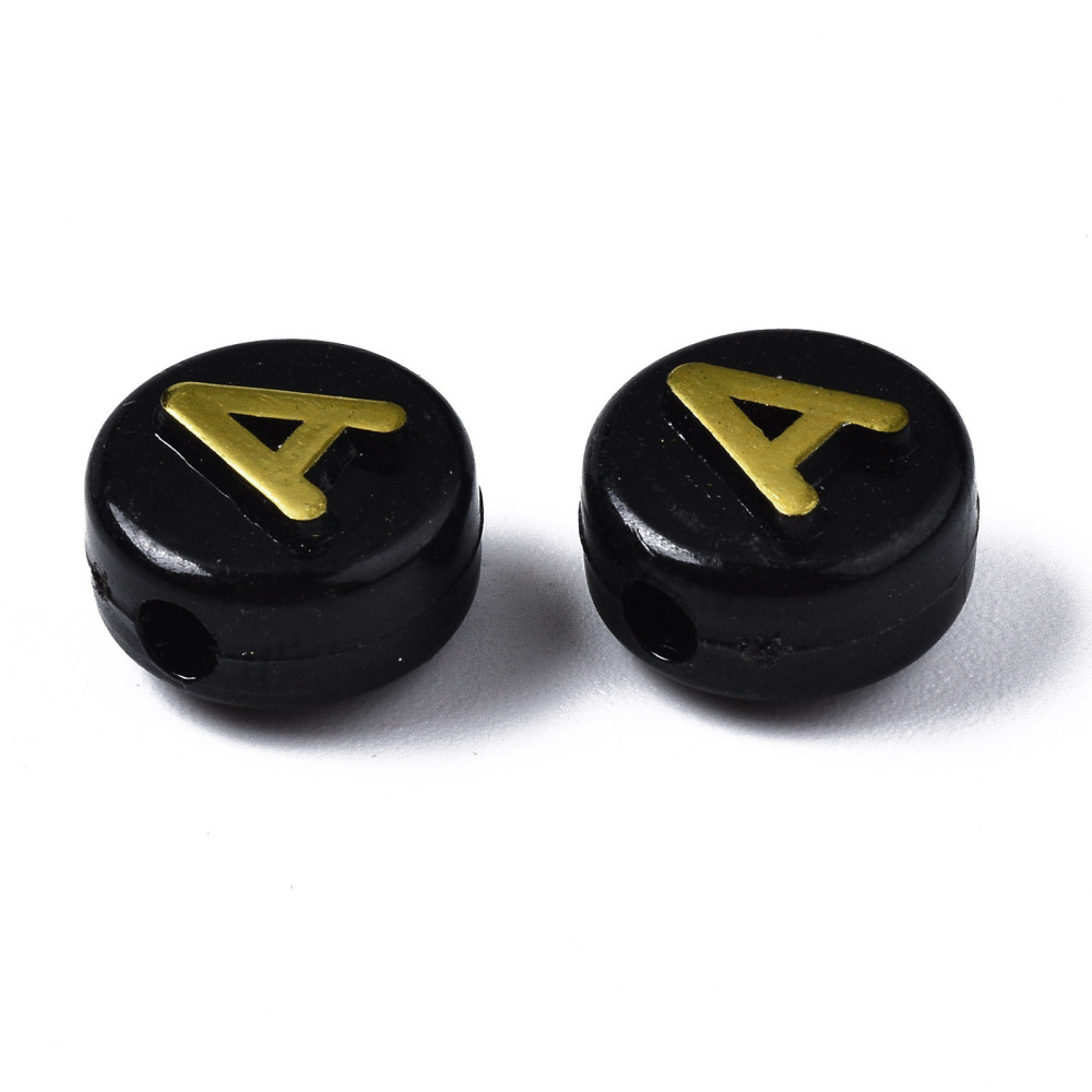 Korálky Písmená 9.5x6mm, 10 g
