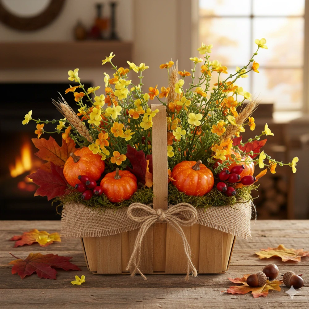 Umelý kvet Žltá Nezábudka 35 cm, 1 kytica