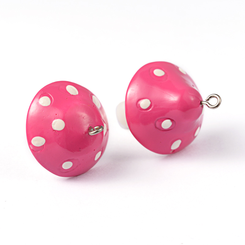 Plastový prívesok Hríbik 34x22x22mm, 10 ks