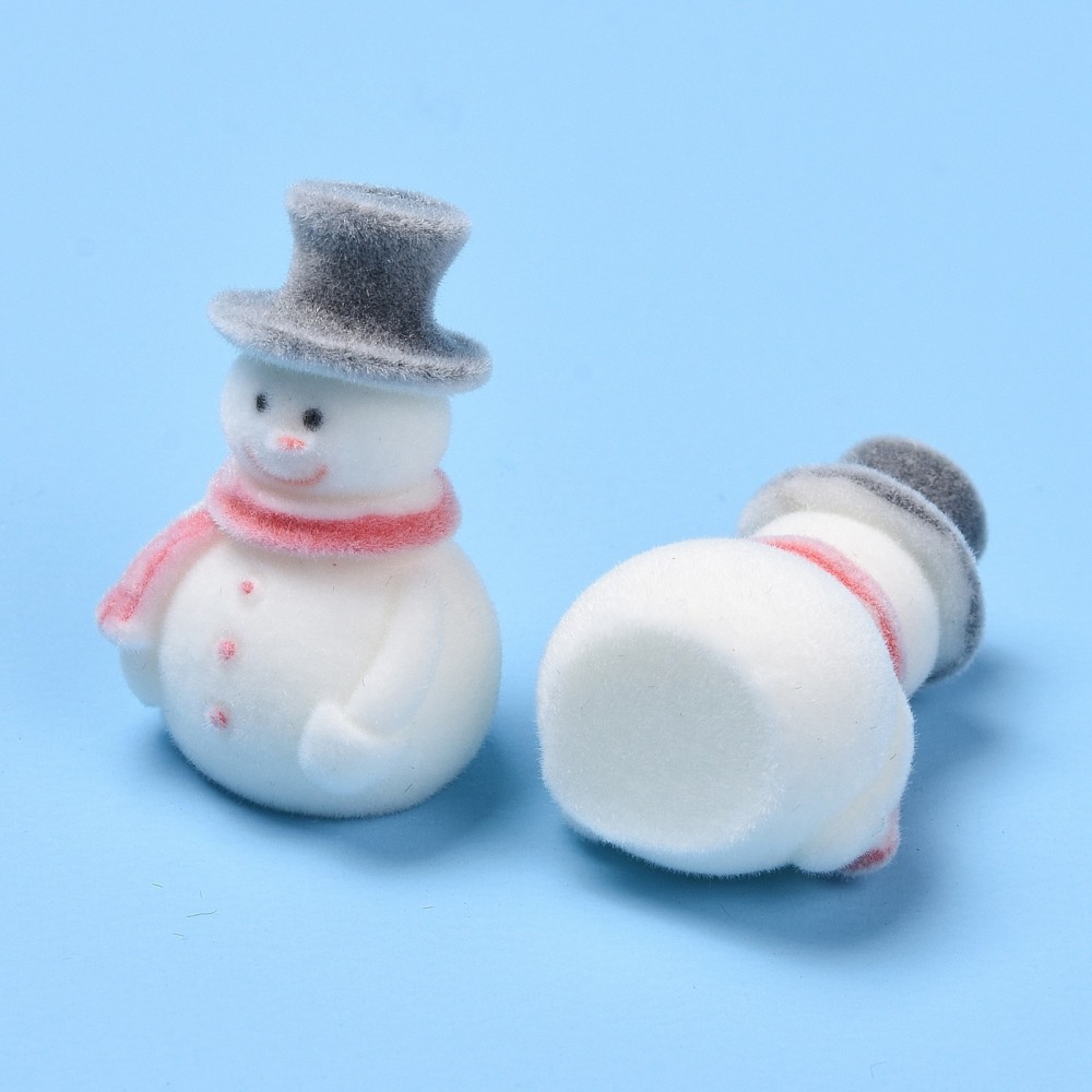 Plastové vianočné ozdoby Snehuliak 28x17x15mm, 5 ks
