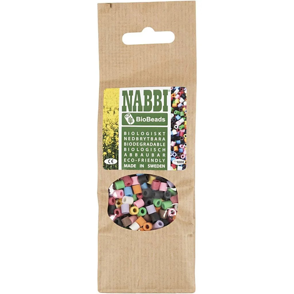 NABBI Bio korálky 5x5 mm, 1000 ks / balenie