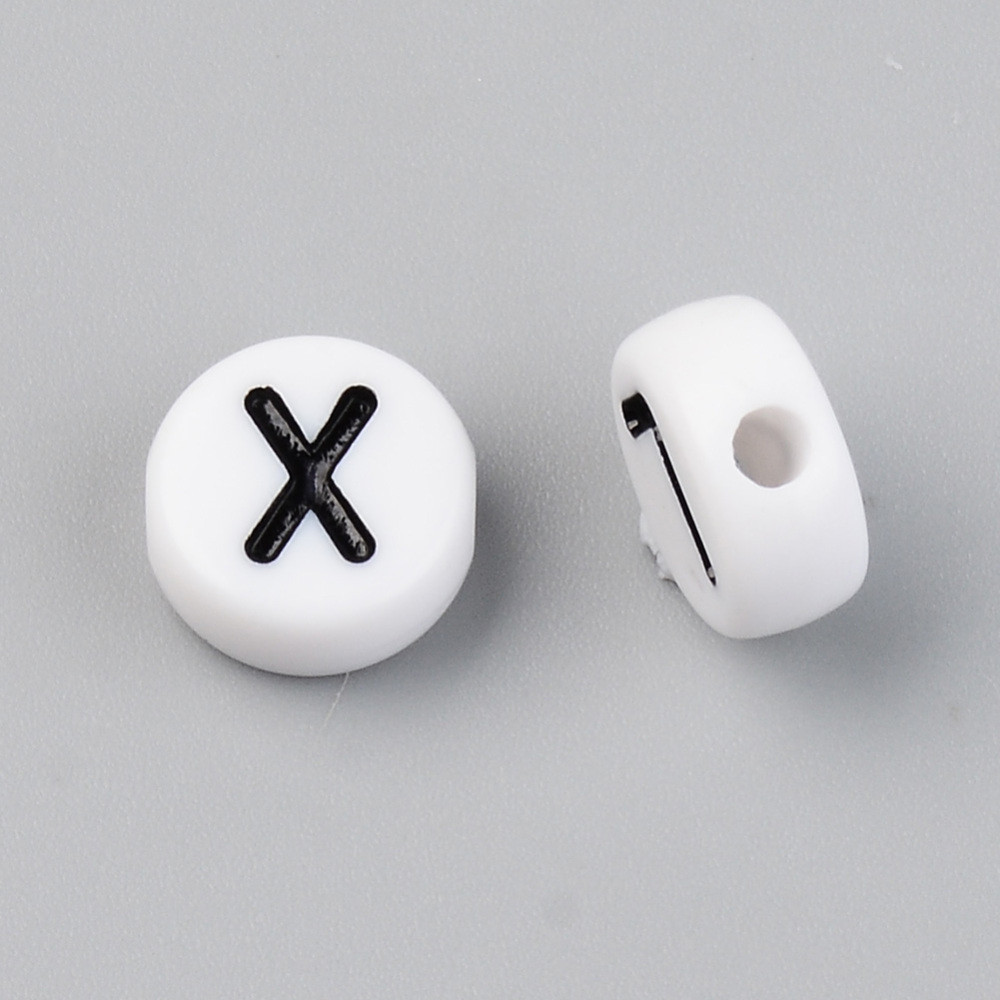 Korálky písmená 9.5x4.5mm, 50 g