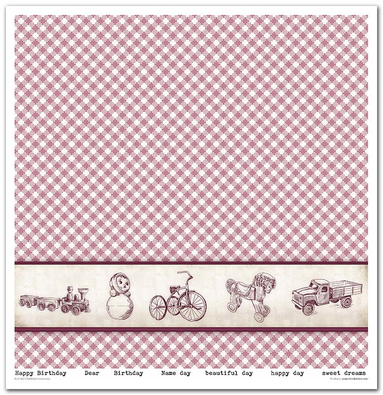 Sada scrapbook papierov Detské spomienky 30x30cm, 10 ks