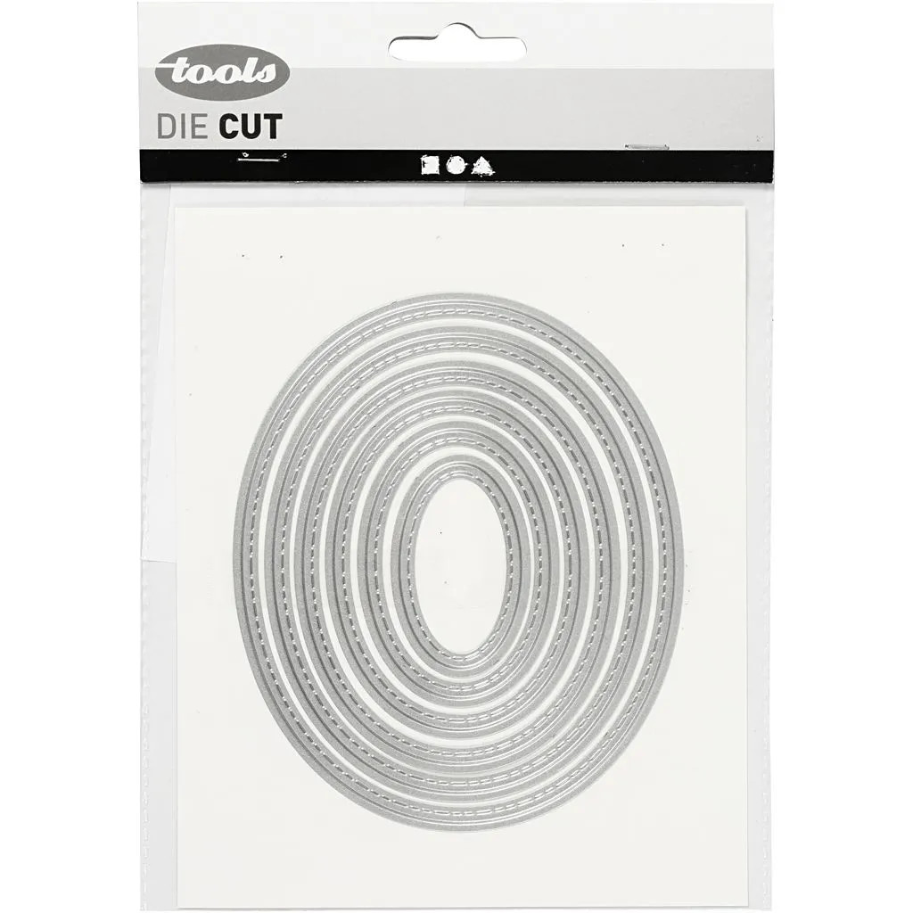 Vyrezávacia šablóna Oval 5x3-12x10 cm, 1 ks