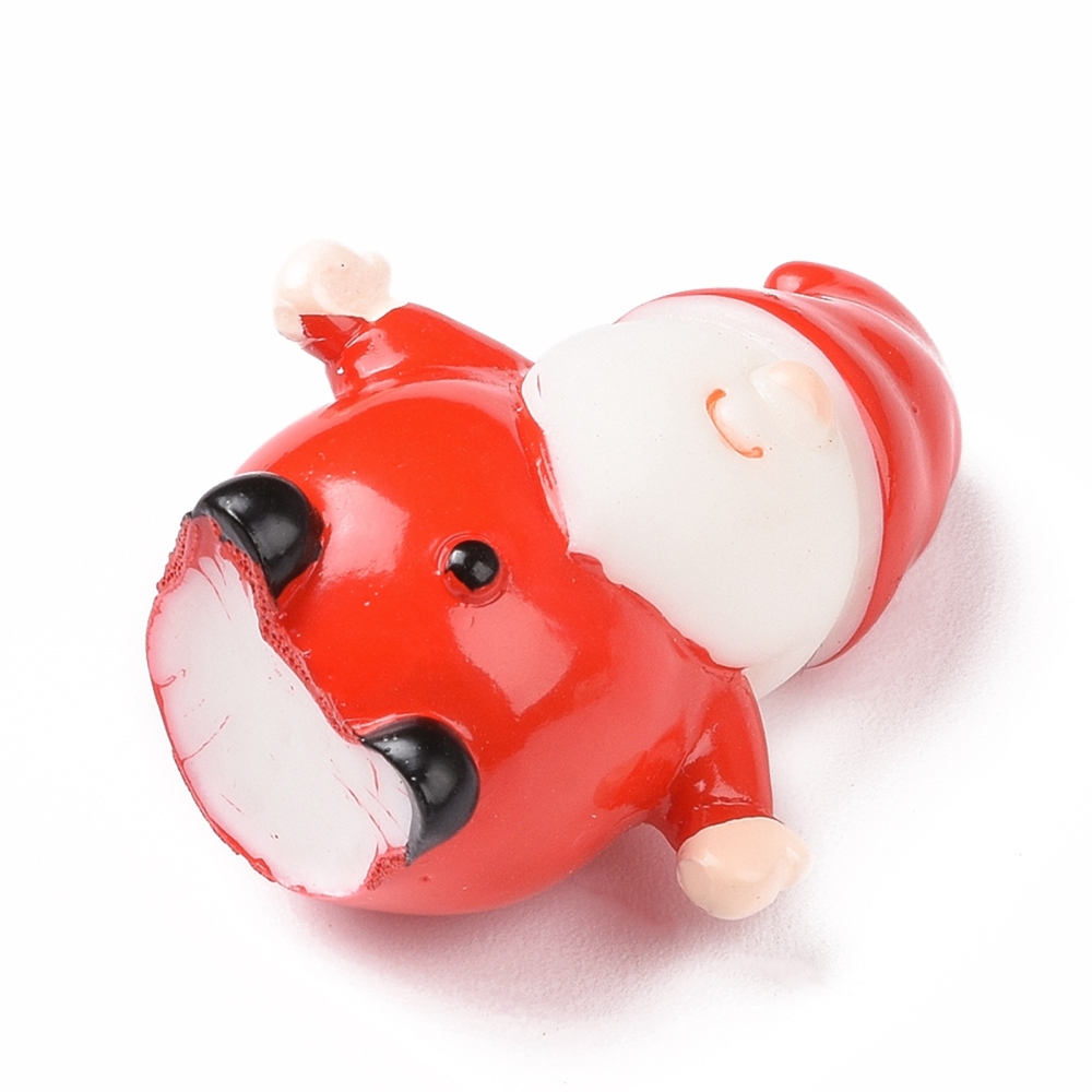 Plastové vianočné ozdoby Santa Claus 37.5x32.5x21mm, 1 ks