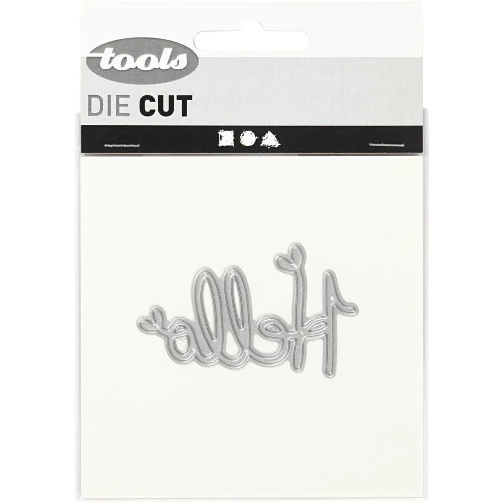 Vyrezávacia šablóna Hello 59x36 mm, 1 ks