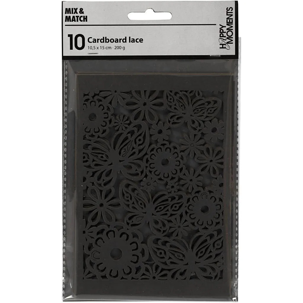 Papier čipka 10.5x15 cm, 10 ks