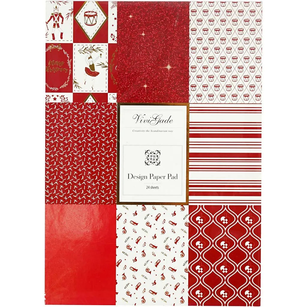 Vianočný papier  21x30 cm, 24 ks/bal.