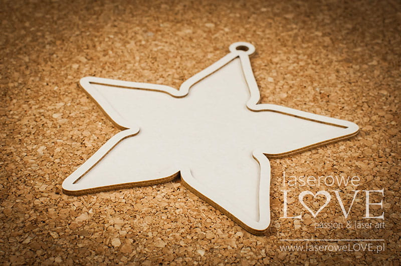 Výrezy z lepenky Vianočná ozdoba, 1 sada