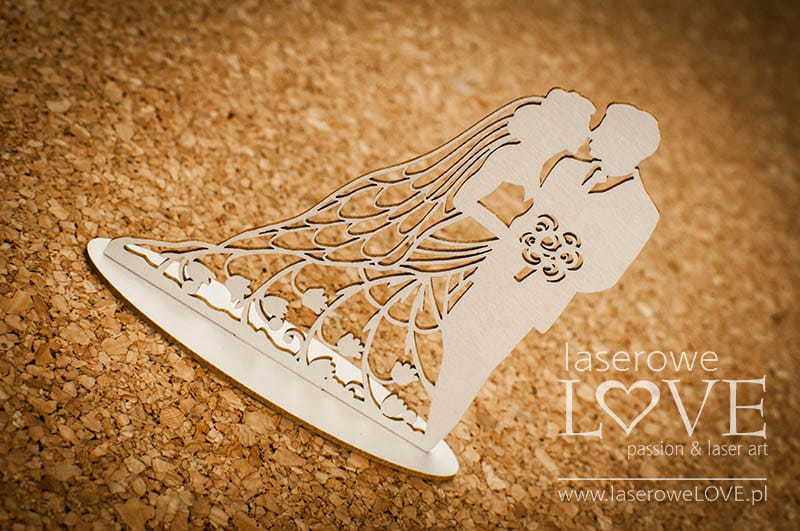 Výrezy z lepenky Nevesta a ženích, 1 sada