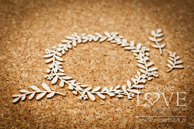 Výrezy z lepenky Lístočky, 1 sada