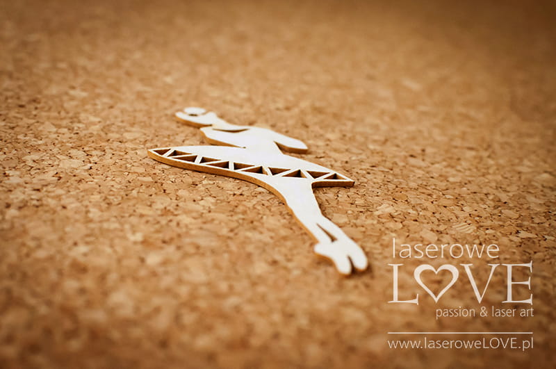 Výrezy z lepenky Baletka, 1 ks