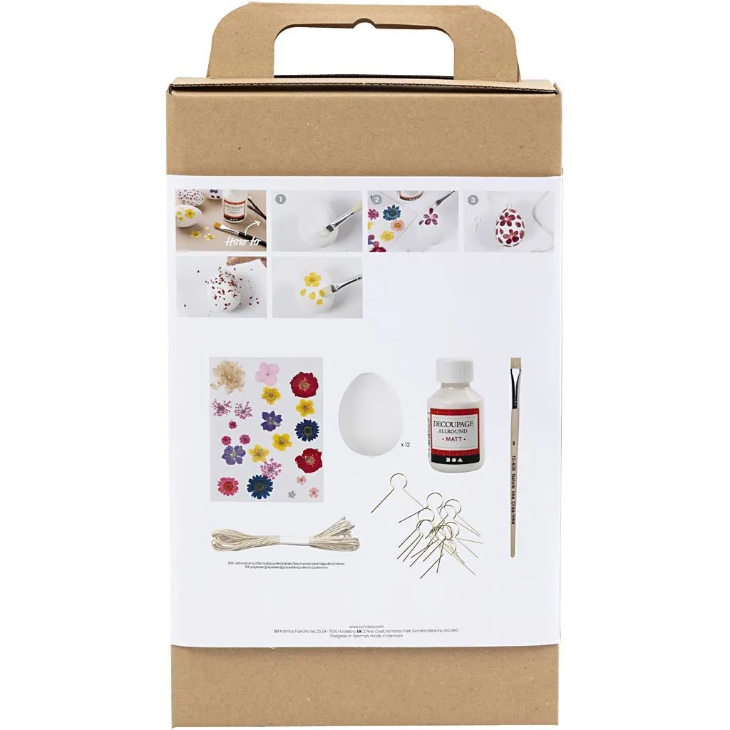 Decoupage - Kreatívna sada na výrobu veľkonočných vajíčok