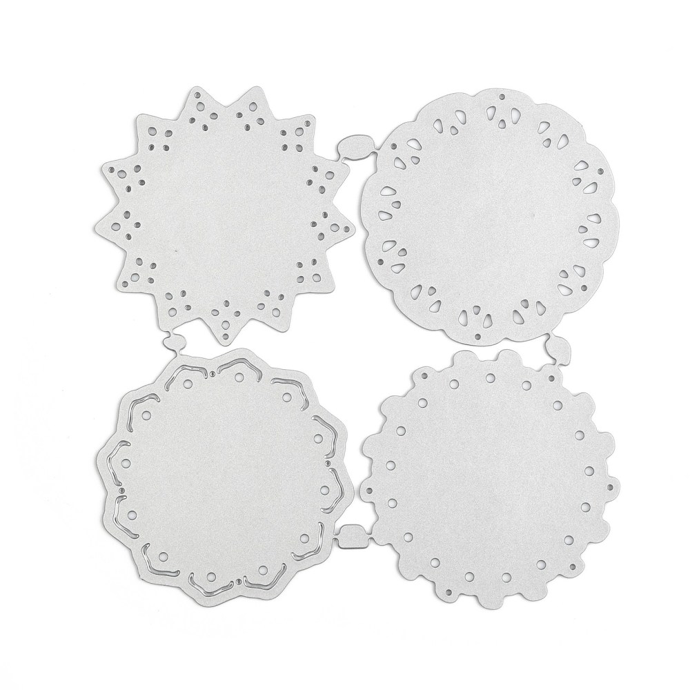 Vyrezávacia šablóna Ozdobný kruh 103x103x1mm, 1 ks