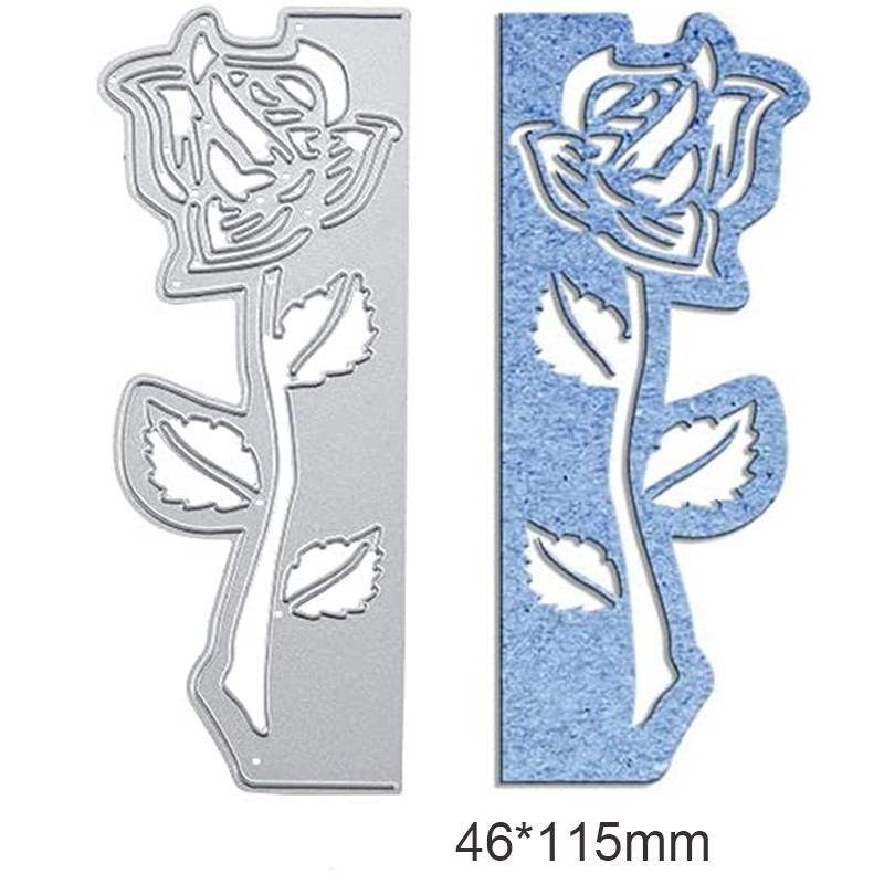 Vyrezávacia šablóna Ruža 115x46mm, 1 ks
