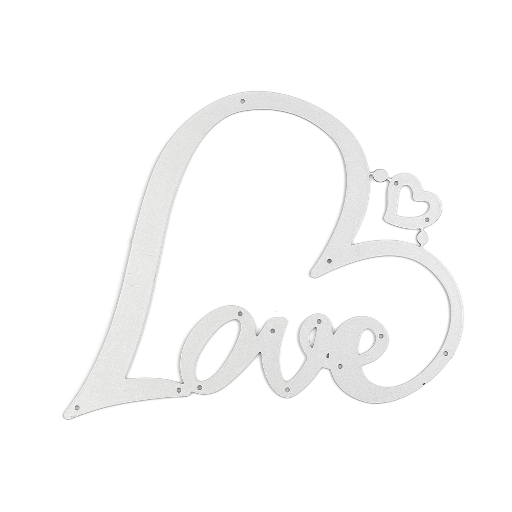 Vyrezávacia šablóna Love 123x104x1mm, 1 ks