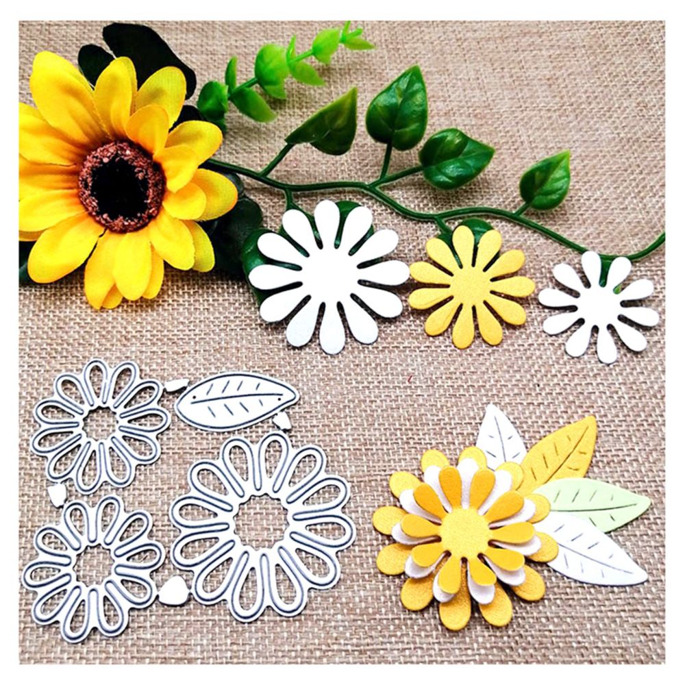 Vyrezávacia šablóna Kvety 7.3x8x0.08cm, 1 ks