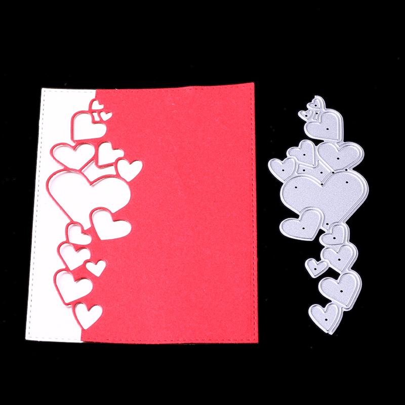 Vyrezávacia šablóna Srdiečka 12.9x4.5x0.08cm, 1 ks