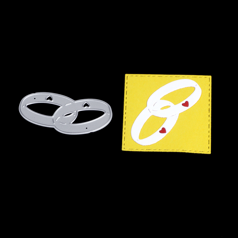 Vyrezávacia šablóna Obrúčky 2.6x5.4cm, 1 ks