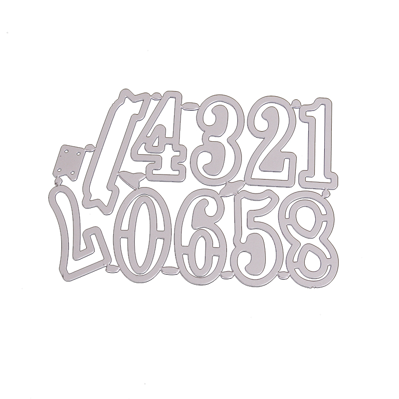 Vyrezávacia šablóna Čísla 7.9x10.6cm, 1 ks