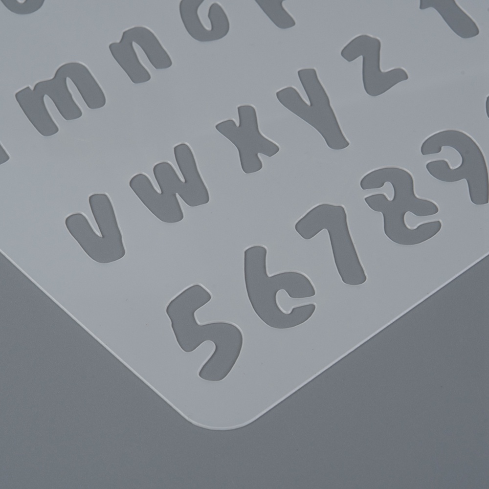 Šablóna Abeceda 262x174x0.4mm, 1 ks