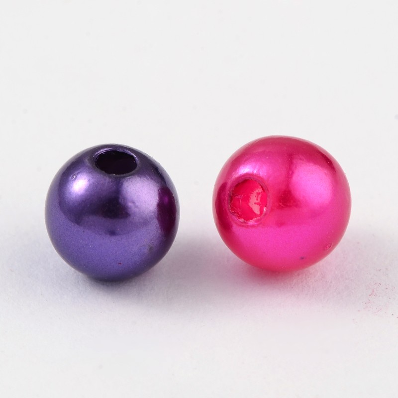 Plastové perly 8 mm, 10 g