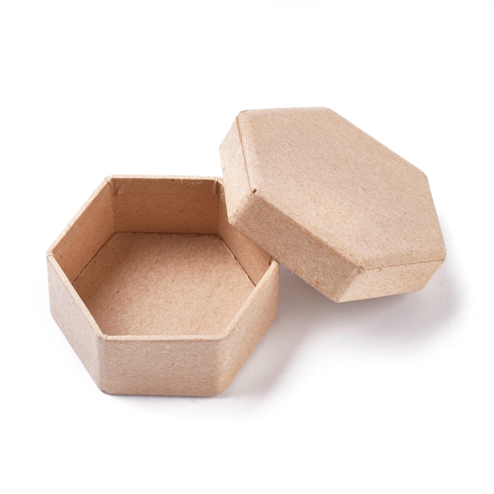 Mini Kartónová krabička šesťuholník 5.75x6.5x2.7cm, 1 ks