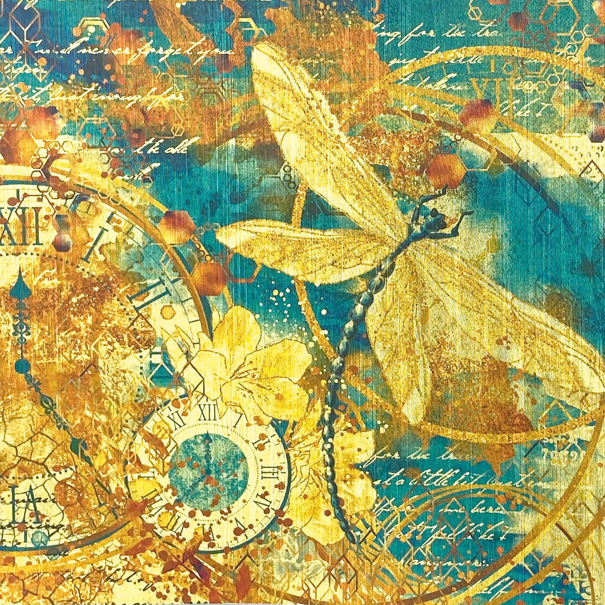 Trblietavý papier Indigo Deluxe 15x15 cm, 5 ks