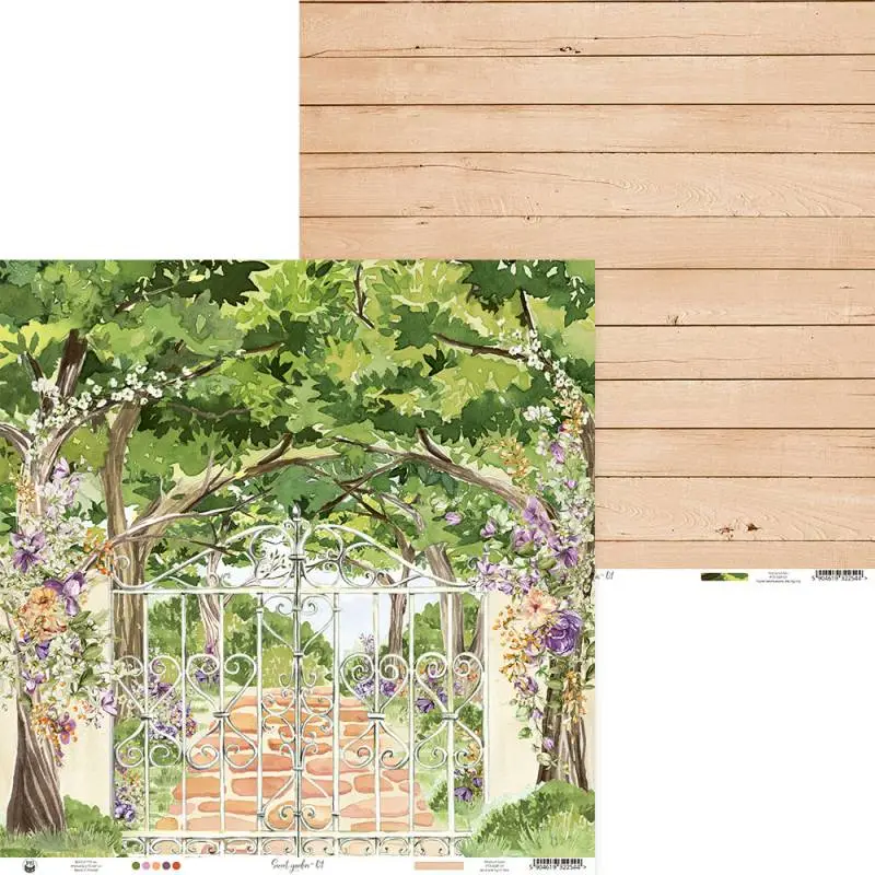 Blok scrapbook papierov Secret Garden 30,5x30,5cm, 12 ks + 2 bonusové